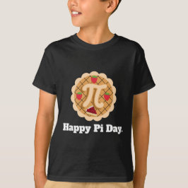 Happy Pi Day Cherry Pie Schattige 3.14 Jongens Kin T-shirt