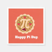 Happy Pi Day Cherry Pie Schattige 3.14 Servet (Voorkant)