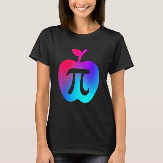 Happy Pi Day Cute Apple Pie 3 14 Funny Science Mat T-shirt (Voorkant)