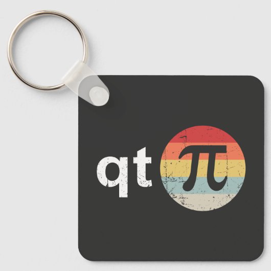 Happy Pi Day Cutie Pi Sleutelhanger (Voorkant)