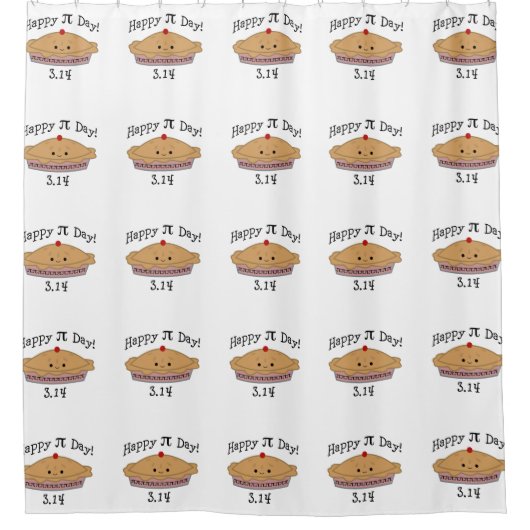 Happy Pi Day Douchegordijn (Voorkant)