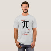 Happy Pi Day en Beyond Shirt (Voorkant volledig)