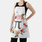 Happy Pi Day Funny Beauful Flowers voor vrouwen Schort (Insitu)