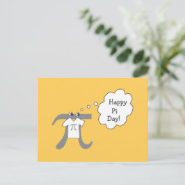 Happy Pi Day Funny Pi Guy Briefkaart