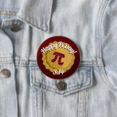 Happy Pi Day | Funny Pie Round Button (In situ)
