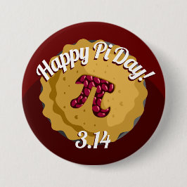 Happy Pi Day | Funny Pie Round Button