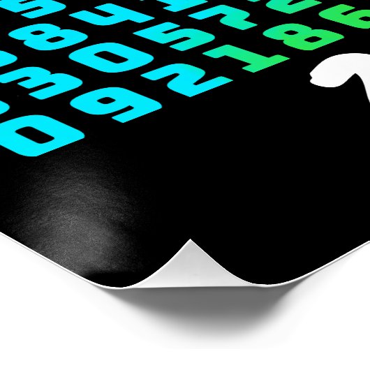 Happy Pi Day Funny School Wiskunde Letter Art Perfect Poster (Hoek)