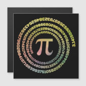 Happy Pi Day Funny School Wiskunde Spiral Text (Voorkant / Achterkant)