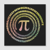 Happy Pi Day Funny School Wiskunde Spiral Text (Voorkant)