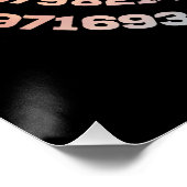 Happy Pi Day Funny School Wiskunde Spiral Text Perfect Poster (Hoek)