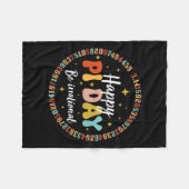 Happy Pi Day Funny Wiskunde Lover Teacher 3.14 Pi Fleece Deken (Voorkant (Horizontaal))
