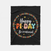 Happy Pi Day Funny Wiskunde Lover Teacher 3.14 Pi Fleece Deken (Voorkant)