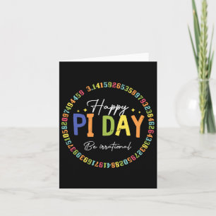 Happy Pi Day Funny Wiskunde Lover Teacher 3.14 Pi  Kaart