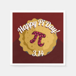 Happy Pi Day | Grappige taart party servetten