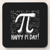Happy Pi Day Hard Plastic Onderzetter Geeky Wiskun (Voorkant)