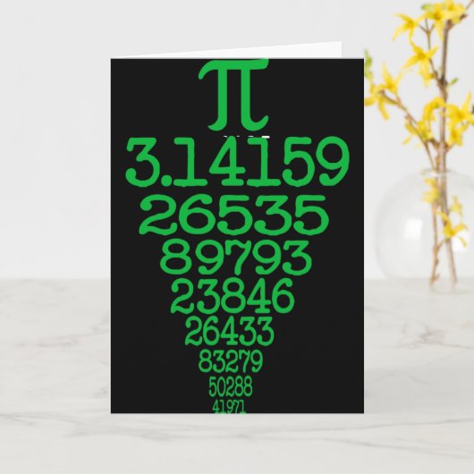 Happy Pi Day Kaart (Gele Bloem)