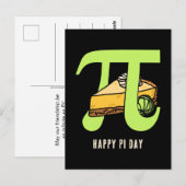 HAPPY PI DAY Key Limoen Pie Briefkaart (Voorkant / Achterkant)