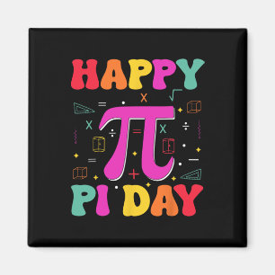 Happy Pi Day Kinder Wiskunde docenten docent profe Magneet