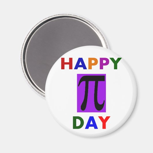 HAPPY PI DAY MAGNEET (Voorkant / Achterkant)