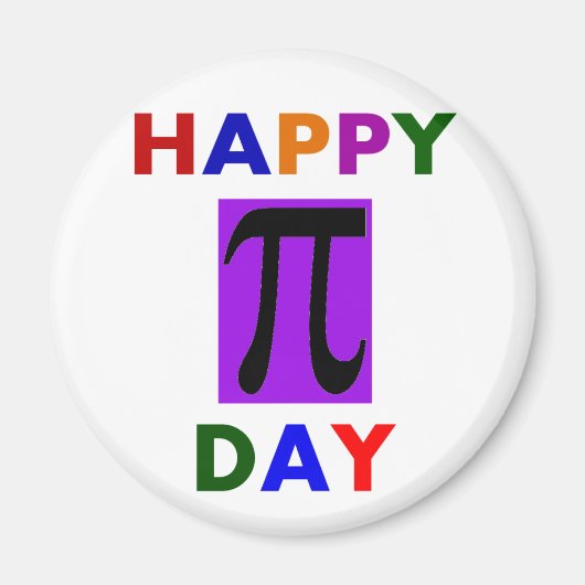 HAPPY PI DAY MAGNEET (Voorkant)