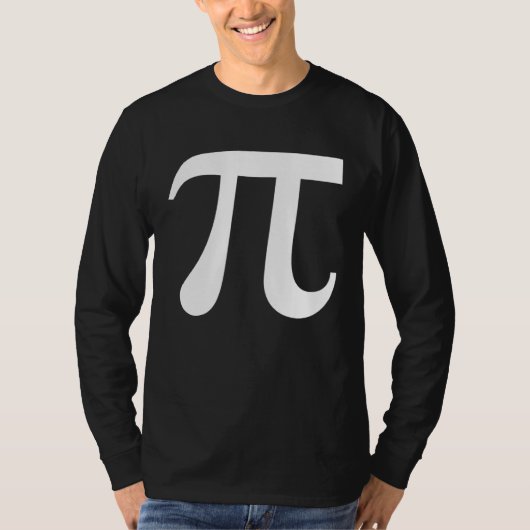 Happy Pi Day March 14 White Pi Symbol 3 14 Science T-shirt (Voorkant)