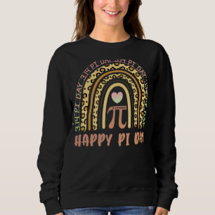 Happy Pi Day Mathemad Wiskunde leraar leopard Rain Trui