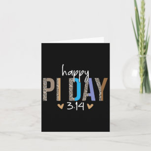 Happy Pi Day Mathematica Wiskunde leraar leopard P Kaart