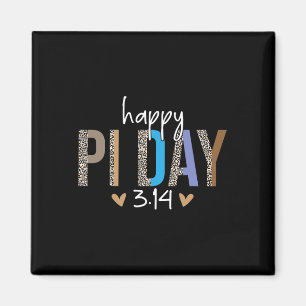Happy Pi Day Mathematica Wiskunde leraar leopard P Magneet