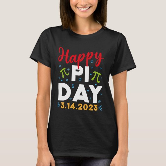Happy Pi Day Mathematics Math Teacher Kids Pi Day  T-shirt (Voorkant)