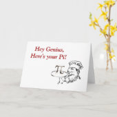 Happy Pi Day met chef-kok en taart Kaart (Gele Bloem)