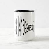 Happy Pi Day met Love Pi Digits 3.1415926535 Mok (Midden)