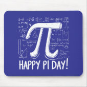 Happy Pi Day Muismat – Wiskunde Design (Voorkant)