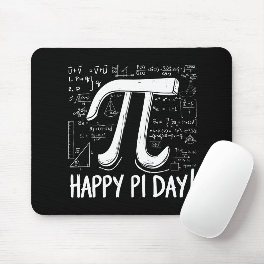 Happy Pi Day Muismat – Wiskunde Design (Met muis)