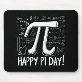 Happy Pi Day Muismat – Wiskunde Design (Voorkant)