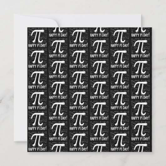 Happy Pi Day Party Invitation – Leuke Wiskunde (Achterkant)