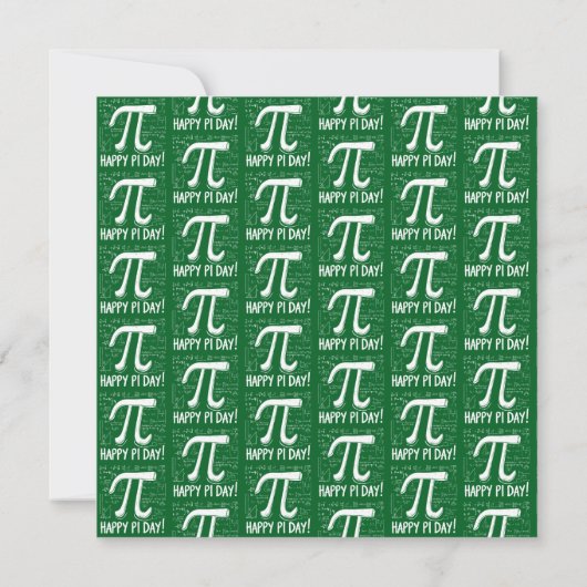 Happy Pi Day Party Invitation – Leuke Wiskunde (Achterkant)