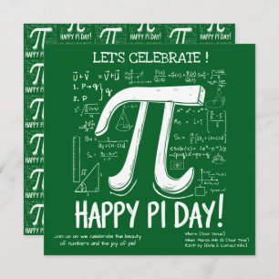 Happy Pi Day Party Invitation – Leuke Wiskunde