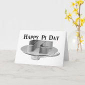 Happy Pi Day - Pi op een zilverpomp Kaart (Gele Bloem)