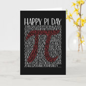 Happy Pi Day Pi-symbool 3.14 Kaart (Gele Bloem)