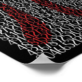 Happy Pi Day Pi-symbool 3.14 Poster (Hoek)