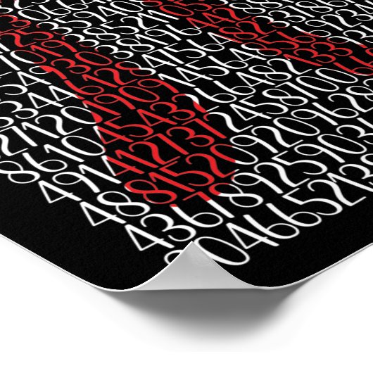 Happy Pi Day Pi-symbool 3.14 Poster (Hoek)