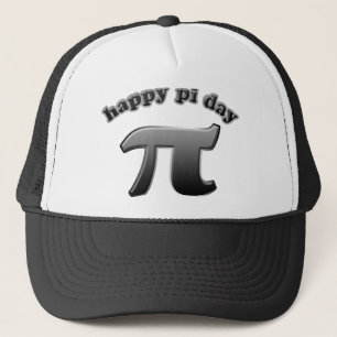Happy Pi Day Pi-symbool voor Wiskunde Nerds op 14 Trucker Pet