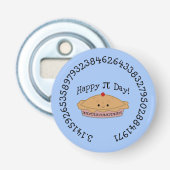 Happy Pi Day Pie Button Flesopener (Voorkant)