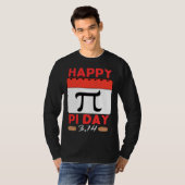 Happy Pi Day Pie Day calendar Mathematics Pi Symbo T-shirt (Voorkant volledig)