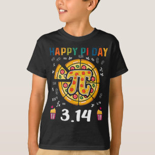 Happy Pi Day, Pie Day Pizza - wiskunde Pi Symbo T-shirt