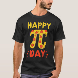 Happy Pi Day Pie Day Pizza wiskunde Pi Symbol T T-shirt