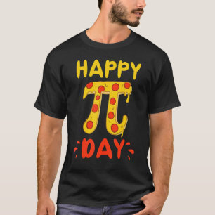 Happy Pi Day Pie Day Pizza wiskunde Pi-symbool T-shirt