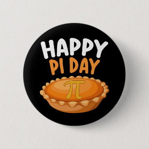 Happy Pi Day Pie Mathematics Wiskunde Rainbow Ronde Button 5,7 Cm