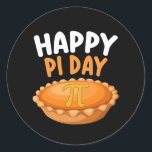 Happy Pi Day Pie Mathematics Wiskunde Rainbow Ronde Sticker<br><div class="desc">Happy Pi Day Pie Mathematics Wiskunde Rainbow</div>