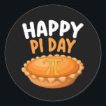 Happy Pi Day Pie Mathematics Wiskunde Rainbow Ronde Sticker<br><div class="desc">Happy Pi Day Pie Mathematics Wiskunde Rainbow</div>